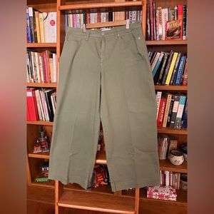 Crown & Ivy Wide Leg Crop Jeans, 14